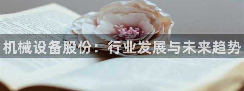 金年会网站事件后果：机械设备股份：行业发展与未来趋势