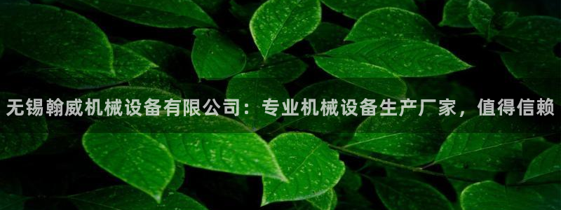 金年会官方网址：无锡翰威机械设备有限公司：专业机械设备生产厂家，值得信赖