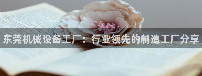 金年会体育app下载官网：东莞机械设备工厂：行业领先的制造工厂分享