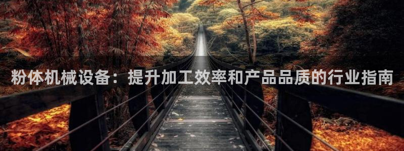 金年会是什么平台：粉体机械设备：提升加工效率和产品品质的行业指南