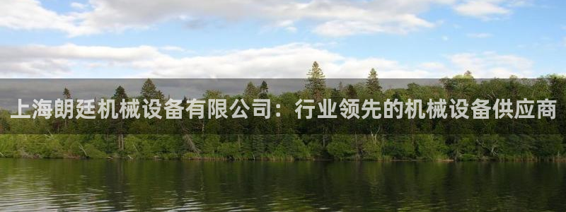 金年会金字招牌在线入口195：上海朗廷机械设备有限公司：行业领先的机械设备供应商
