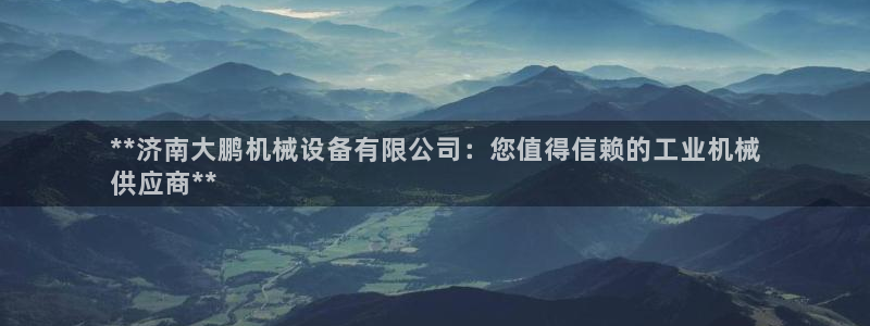 金年会体育电子登录入口：**济南大鹏机械设备有限公司：您值得信赖的工业机械
供应商**