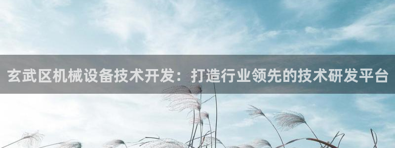金年会手机网页版吗：玄武区机械设备技术开发：打造行业领先的技术研发平台