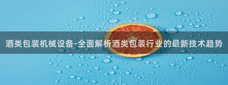 金年会体育app官网入口下载：酒类包装机械设备-全面解析酒类包装行业的最新技术趋势