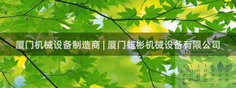 金年会-金字招牌信誉至上正规吗：厦门机械设备制造商 | 厦门雄彬机械设备有限公司
