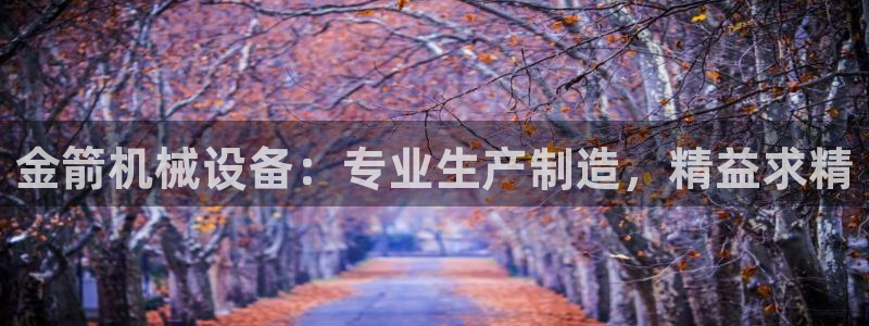 金年会体育app官网入口网址：金箭机械设备：专业生产制造，精益求精